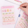 Cute Washi Tape Planner And Journal Sticker Sheet, thumbnail 2 of 6