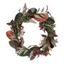 40cm Artificial Autumn Wreath Mixed Eucalyptus Leaves, thumbnail 2 of 2