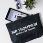 Personalised Teacher Gift Accessory Pouch Text Design, thumbnail 4 of 5