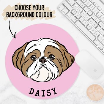 Personalised Shih Tzu Mouse Mat, 2 of 5