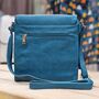 Cross Body Bag With Tassel In Dark Teal, thumbnail 2 of 2