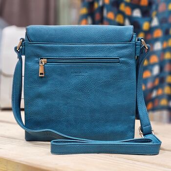 Cross Body Bag With Tassel In Dark Teal, 2 of 2