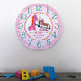 Personalised Wall Clock For Girls, thumbnail 2 of 6