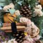 Dried Flower And Pine Foliage Handmade Christmas Wreath, thumbnail 3 of 4