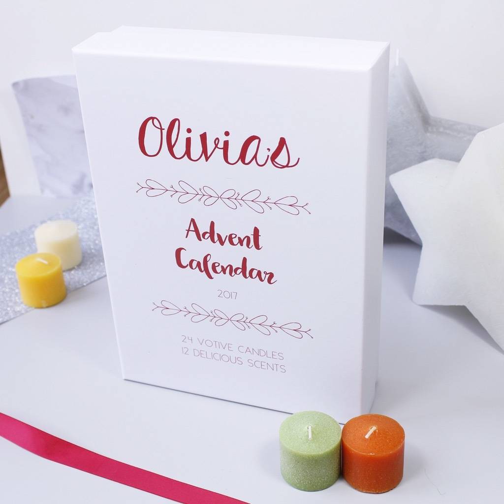 Christmas Scented Candle Advent Calendar By Olivia Ltd