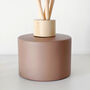Matt Coffee Brown Diffuser Bottle And Reed Set, thumbnail 3 of 9
