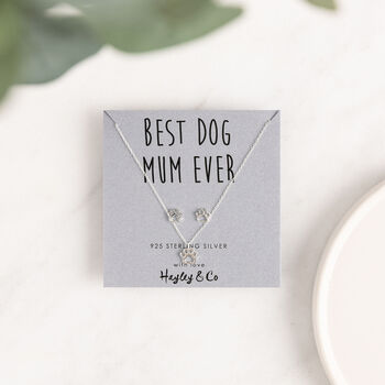 Best Dog Mum Sterling Silver Necklace, 3 of 7