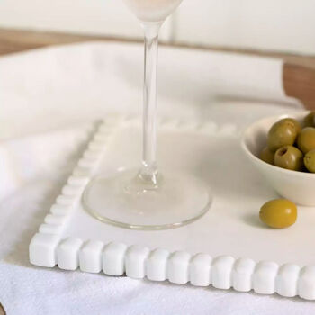 Makrana Marble Decorative Tray, 3 of 4