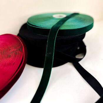 Dark Green Velvet Ribbon Christmas Gift Wrapping 20m, 4 of 4