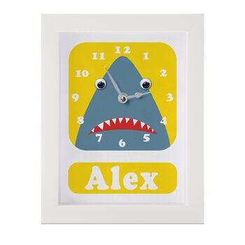 Personalised Children's Shark Clock, 7 of 9