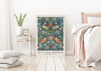 William Morris Strawberry Thief Floral Art Print, 3 of 4
