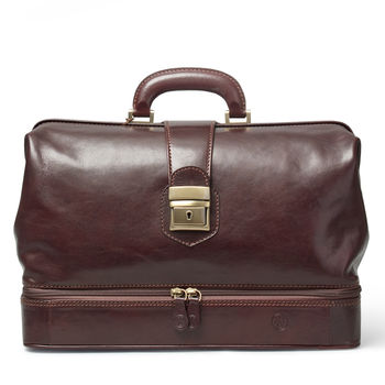 Italian Leather Doctors Bag. 'The Donnini L', 3 of 12