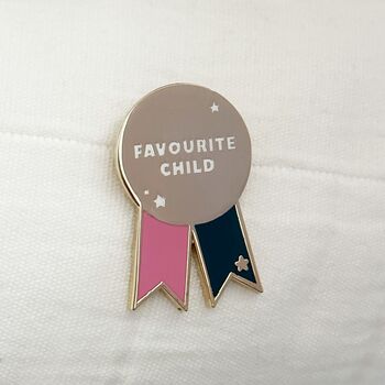 Favourite Child Medal Enamel Pin Badge, 4 of 9