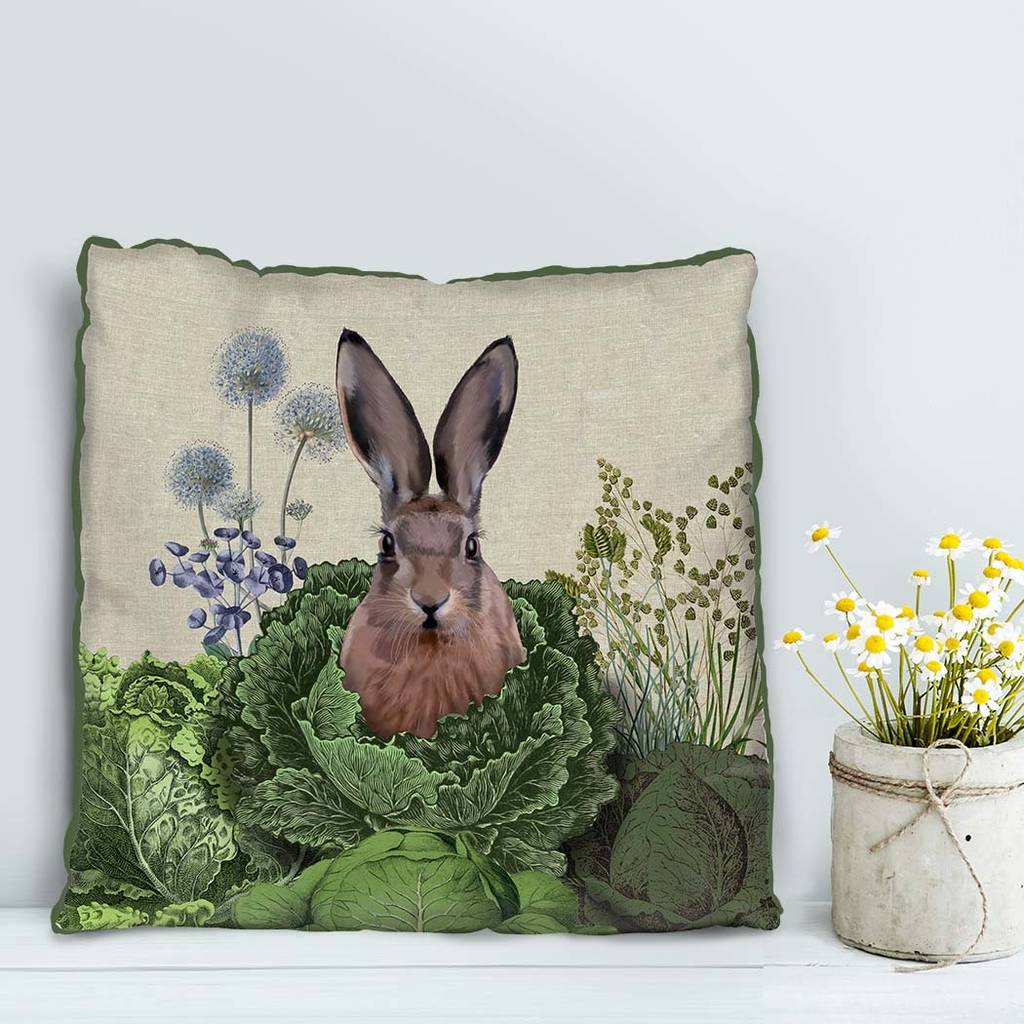 cabbage patch rabbit decorative cushion one by fabfunky ...