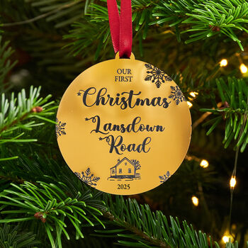 First Christmas New Home Silver Or Gold Tree Decoration, 5 of 5