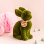 Large Green Flock Easter Bunny Decoration, thumbnail 1 of 5