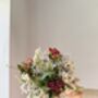 Dried Statice Bouquet With Red Spray Roses And Foliage, thumbnail 3 of 5