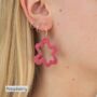 Statement Leather Wave Earrings, thumbnail 6 of 10