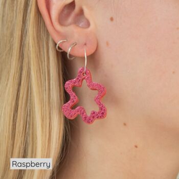 Statement Leather Wave Earrings, 6 of 10