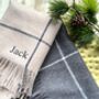 Personalised Checked Winter Scarf, thumbnail 1 of 1