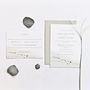 Pale Green And Rose Gold Invitations, thumbnail 3 of 5