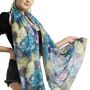 Personalised Abstract Flower Print Scarf, thumbnail 3 of 7