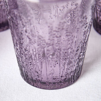 Set Of Four Embossed Heather Tumblers, 4 of 8