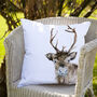 Inky Reindeer Outdoor Cushion For Garden Furniture, thumbnail 4 of 8