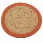Terracotta Round Jute And Cotton Placemat, thumbnail 1 of 2