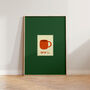 Cup Of Tea Stamp Kitchen Print, thumbnail 3 of 8