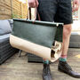 Leather Log Carrier, thumbnail 2 of 3