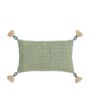 Isla Woven Cushion Green, thumbnail 4 of 4