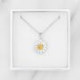 Sterling Silver Daisy Pendant Necklace, thumbnail 4 of 8