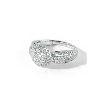Fergie White Gold Lab Grown Diamond Engagement Ring, 4 of 5