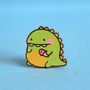 Dinosaur Enamel Pin | Cute Pin Badges, thumbnail 5 of 5