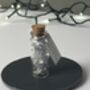 Miniature Bottle Of Silver Snowflakes Christmas Keepsake, thumbnail 4 of 10
