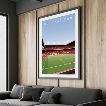 Manchester United Old Trafford Stretford End Poster, 4 of 8