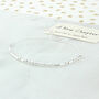 Sterling Silver 'A New Chapter' Morse Code Bracelet, thumbnail 6 of 7