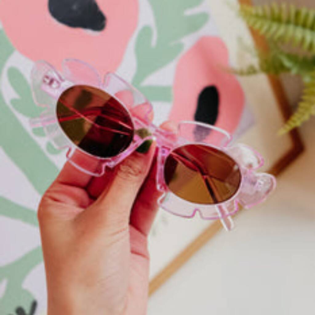 Brooke Flower Shaped Sunglasses Four Colours By Ajouter Store