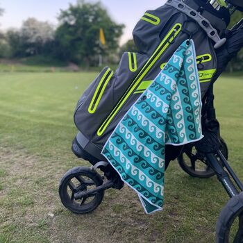 Personalised Greens In Regulation Golf Towel, 2 of 5
