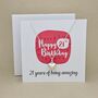 Boxed 21st Birthday Heart Necklace Card, thumbnail 1 of 3