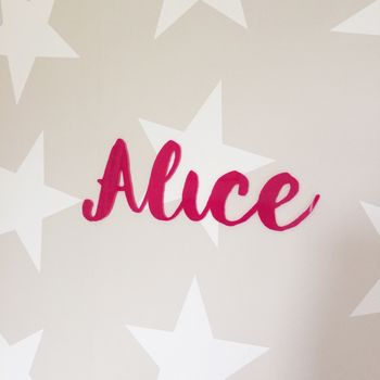 Personalised Acrylic Name Sign In Choice Of Colours, 4 of 10