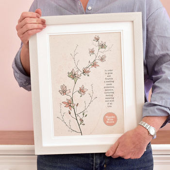 Seedling To Flower Personalised Thank You Teacher Print, 3 of 8