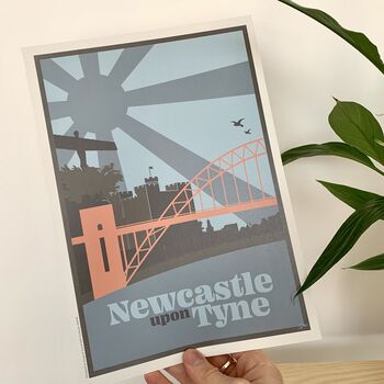 Newcastle Upon Tyne Travel Print, 3 of 3