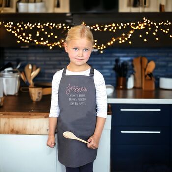 Child's Personalised Name Apron, 5 of 11