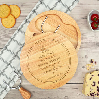 Personalised Poem Wooden Cheese Board For Valentine’s Day, 2 of 6