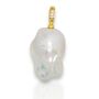 Natural Baroque Pearl Silver Necklace, thumbnail 3 of 4