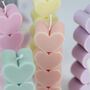 Heart Shaped Pillar Candle In Choice Of Colours, thumbnail 3 of 6