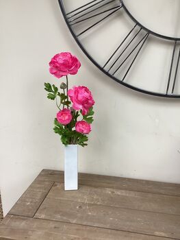 Cerise Pink Artificial Silk Ranunculus Mothers Day Gift, 4 of 6