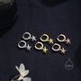 Sterling Silver Starfish Huggie Hoops, thumbnail 5 of 11